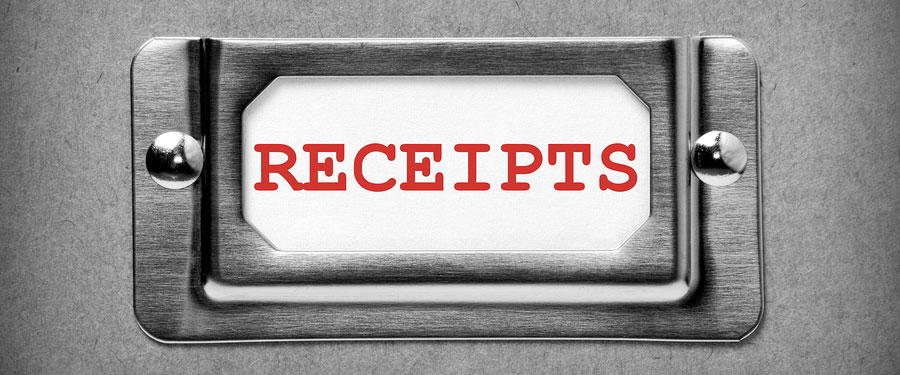 Individual tax deductions receipts